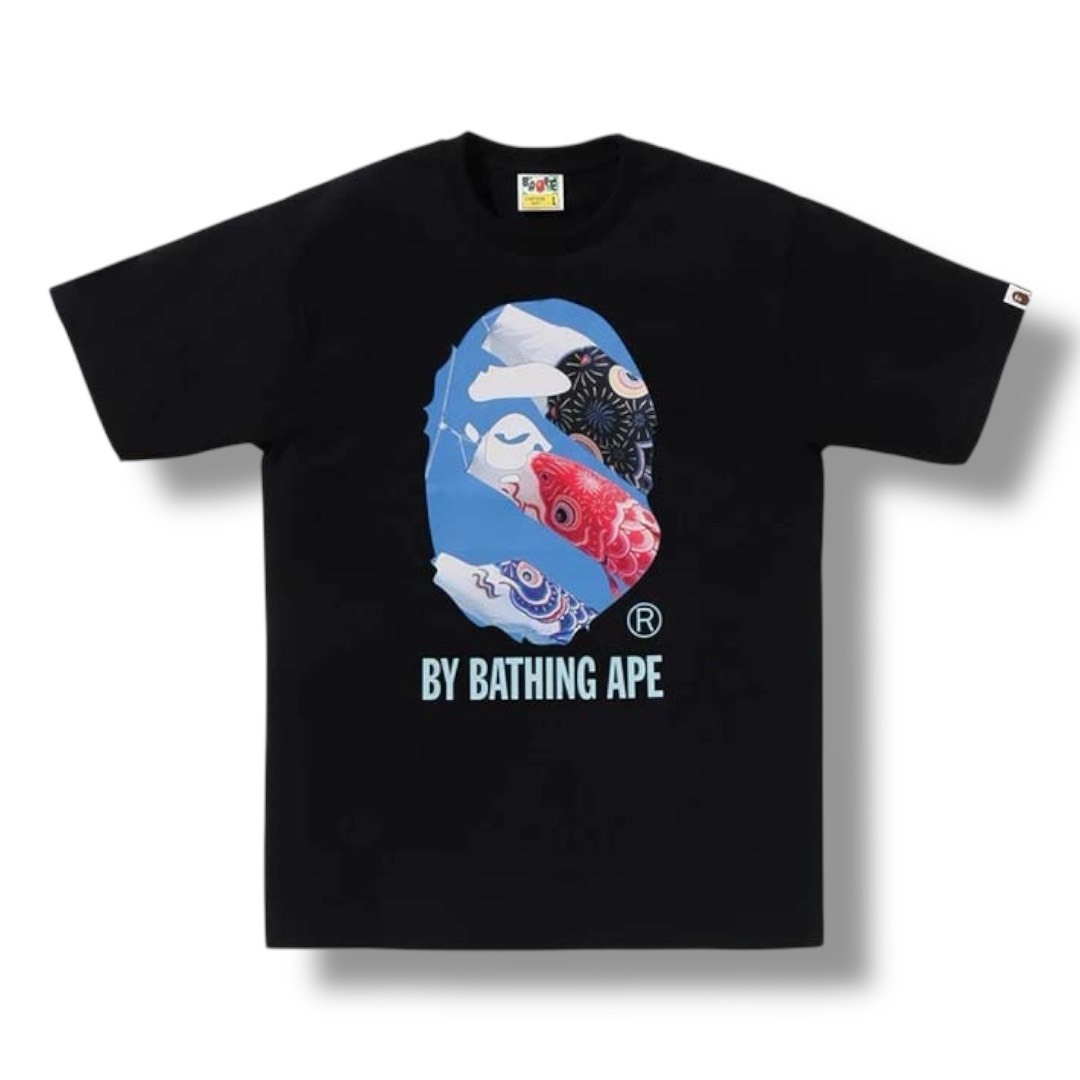 BAPE Carp Photo By Bathing Ape Tee 日本鯉魚限定 短袖