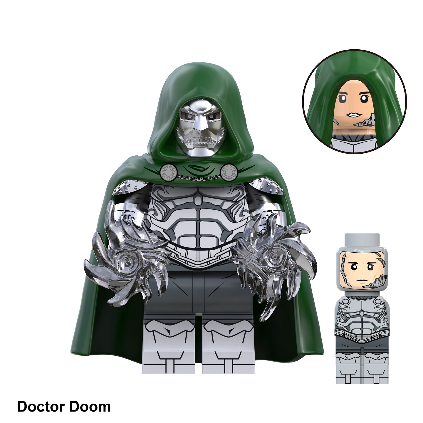 Doctor Doom Custom Minifigures Minifigs Fit Lego TV6215 TV1123