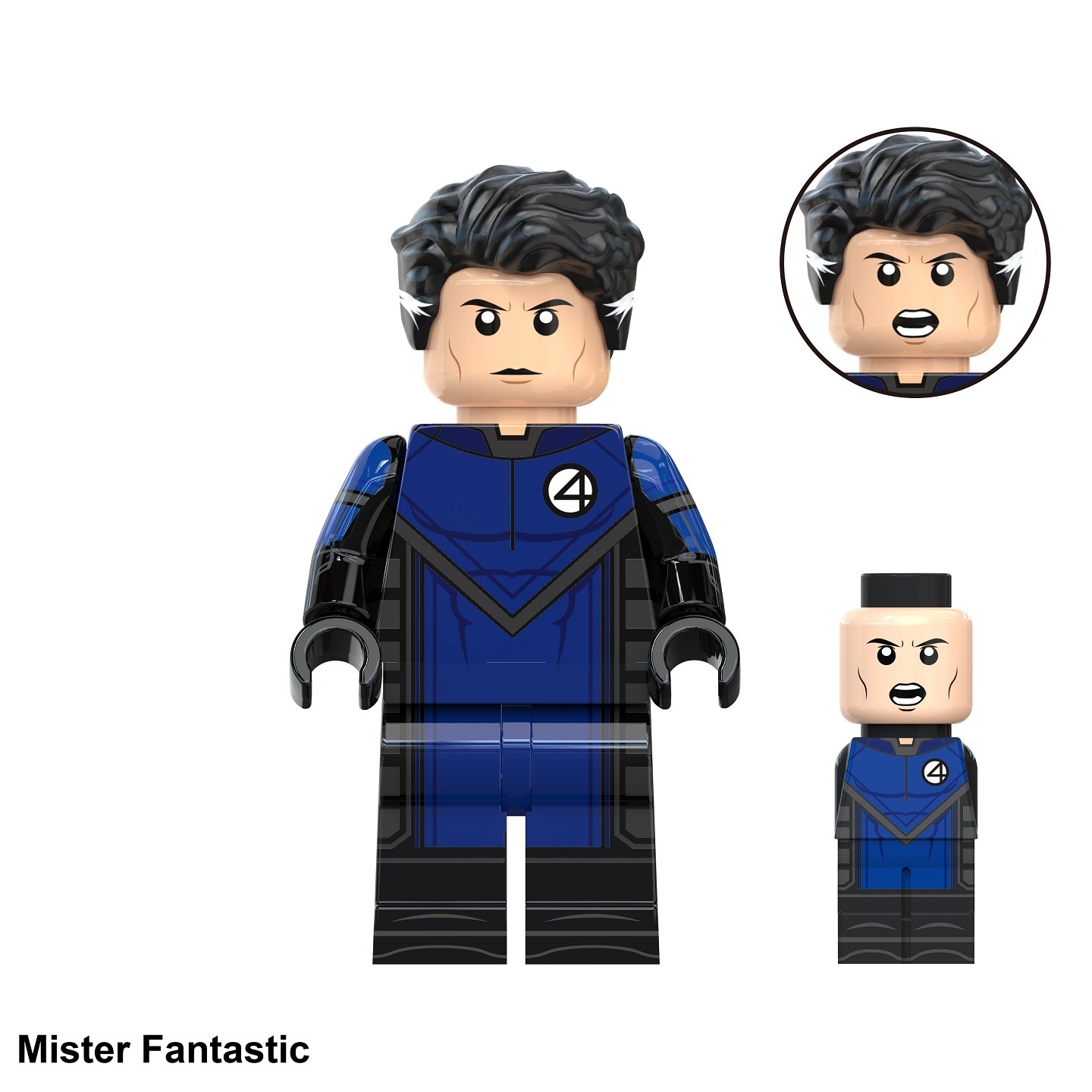 The Fantastic Four Mister Fantastic Custom Minifigures Minifigs Fit Lego TV6215 TV1125