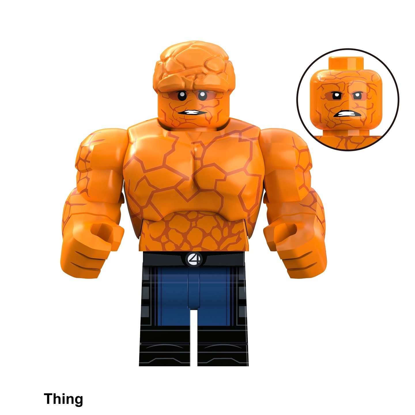 The Fantastic Four Thing Custom Minifigures Minifigs Fit Lego TV6215 TV1126