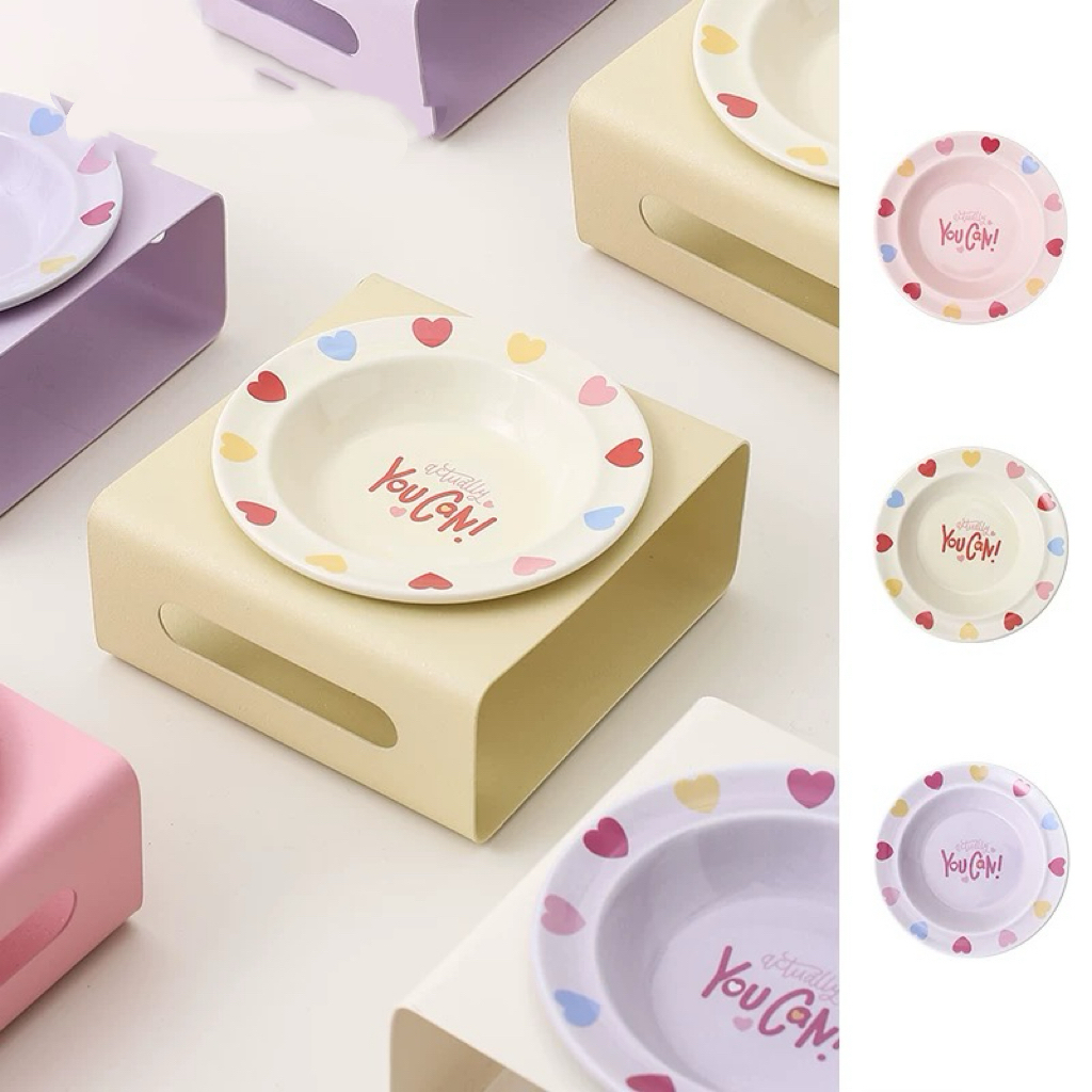 JUNPUN 奶油风猫狗陶瓷碗