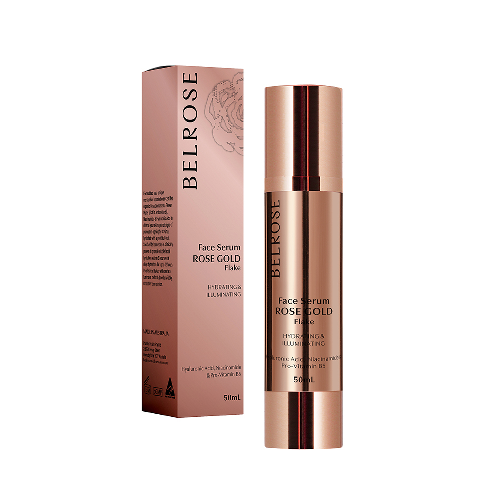 澳洲 BELROSE 玫瑰金箔超微導精華液 50ML