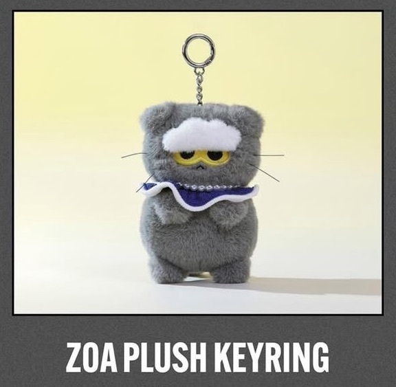 zoa friends x GD gdragon 權志龍 貓咪 花花 吊飾 聯名款 韓國快閃店