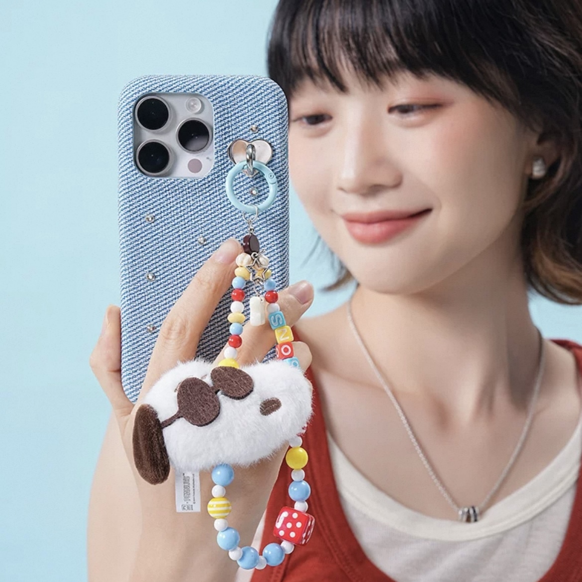 SNOOPY 75週年限定 史努比 手機掛繩 吊飾 鑰匙圈 / 預購