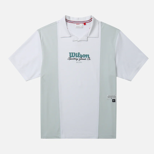 WILSON 威爾森  / 條紋 Polo T 恤 / WM31095513WHT /  AUG25
