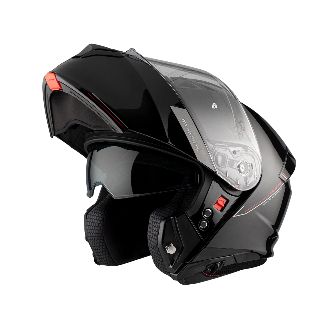 MT HELMETS GENESIS SV SOLID A1 GLOSS BLACK 亮面