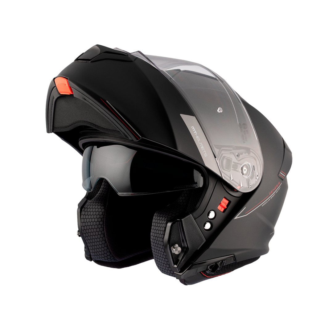 MT HELMETS GENESIS SV SOLID A1 MATT BLACK 消光面