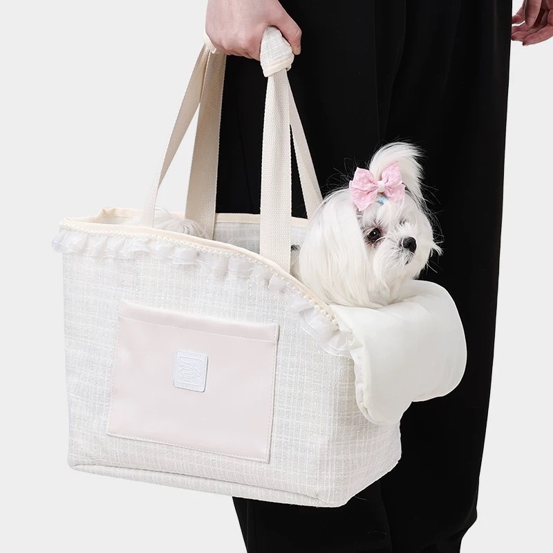 BONE PUPPY小香风宠物单肩包 外出便携 承重5KG