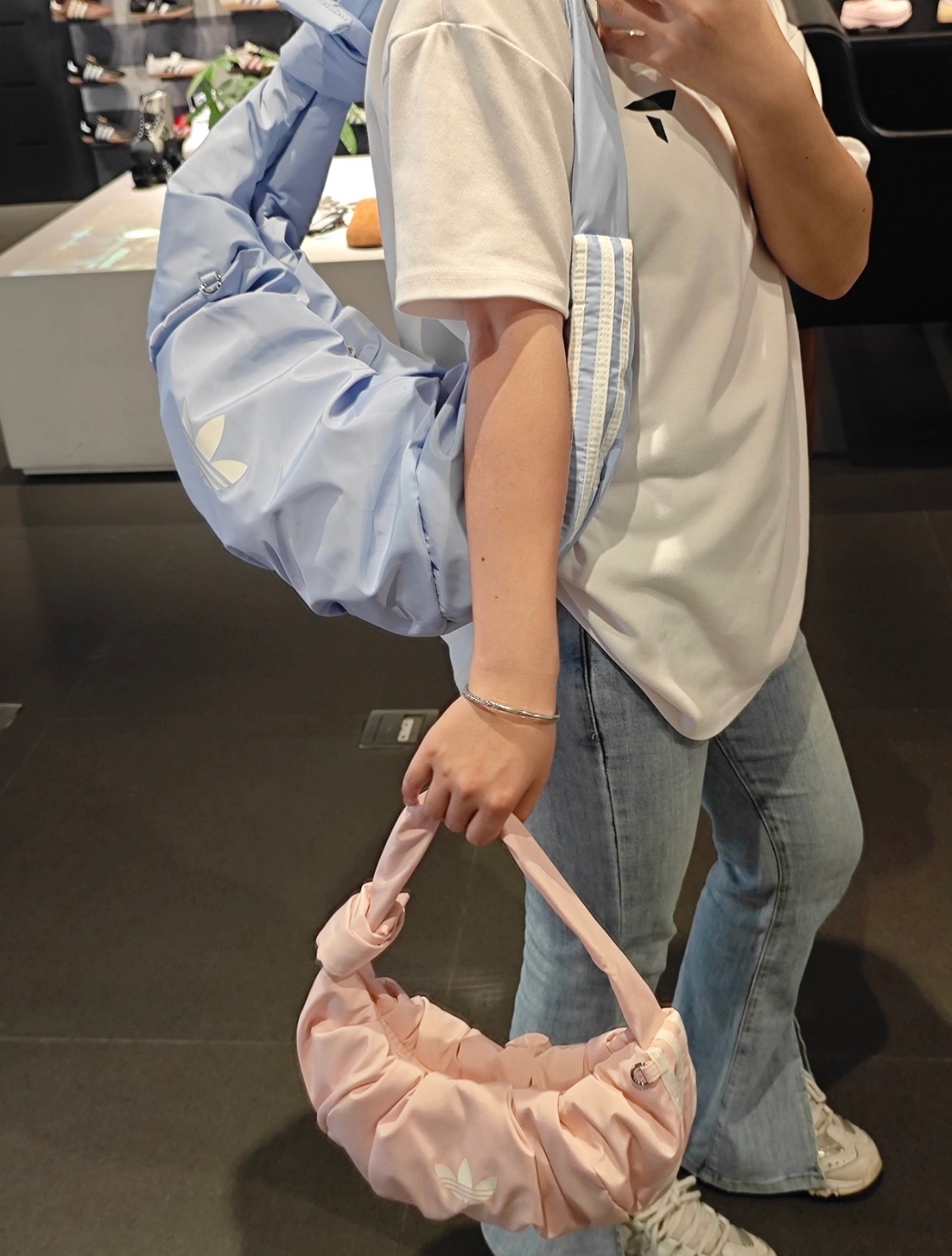 ADIDAS ORIGINALS BAG 粉藍 淺粉紅 餃子包 雲朵包 羊角包