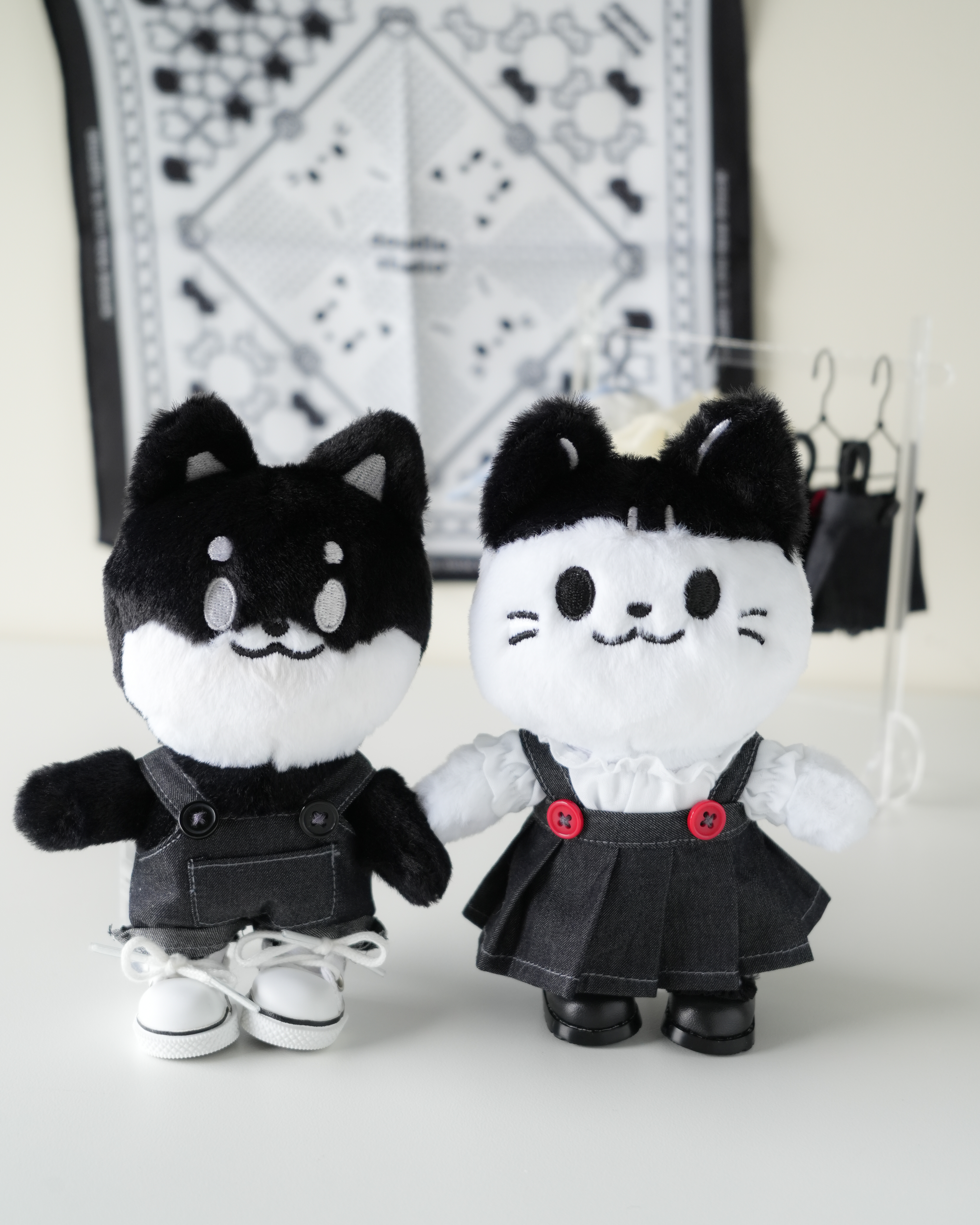 豆豆喵喵娃娃吊飾