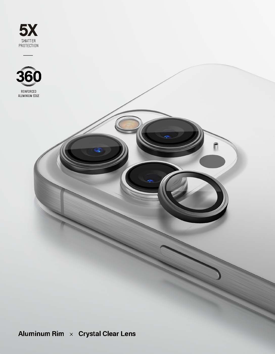 UNIQ-OPTIX AluGuard iPhone 16 Pro / 16 Pro Max 鋁合金相機鏡頭保護貼