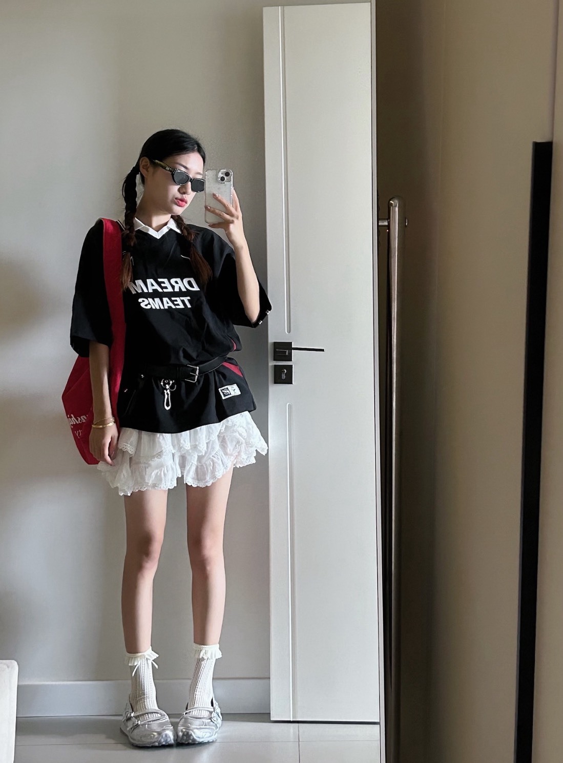 Mizuno ESSENTIAL 黑色字母LOGO寬版Polo衫 男女同款 潮流運動風 上衣 Aug25