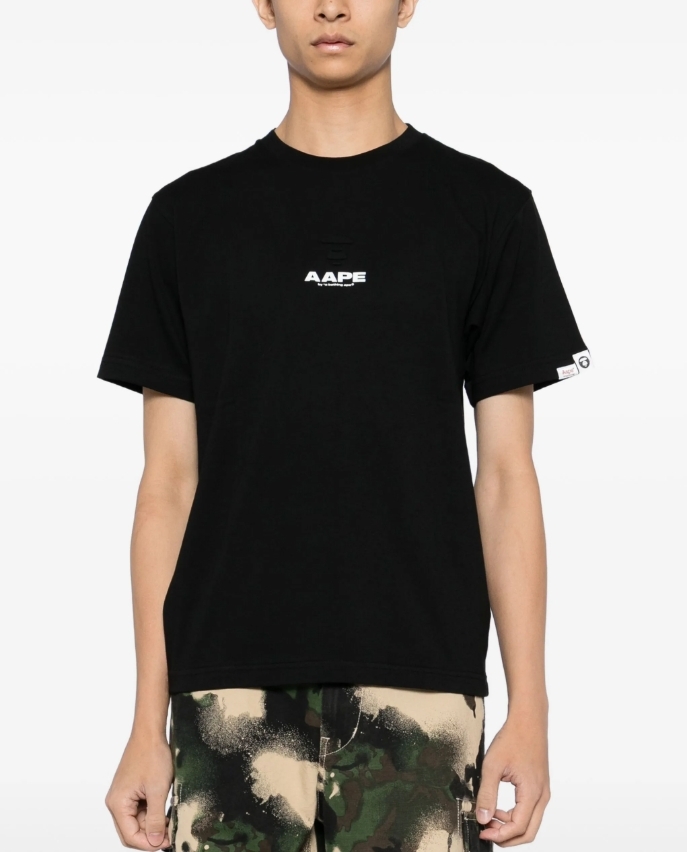 AAPE 鋼印 前小後大 LOGO 短T