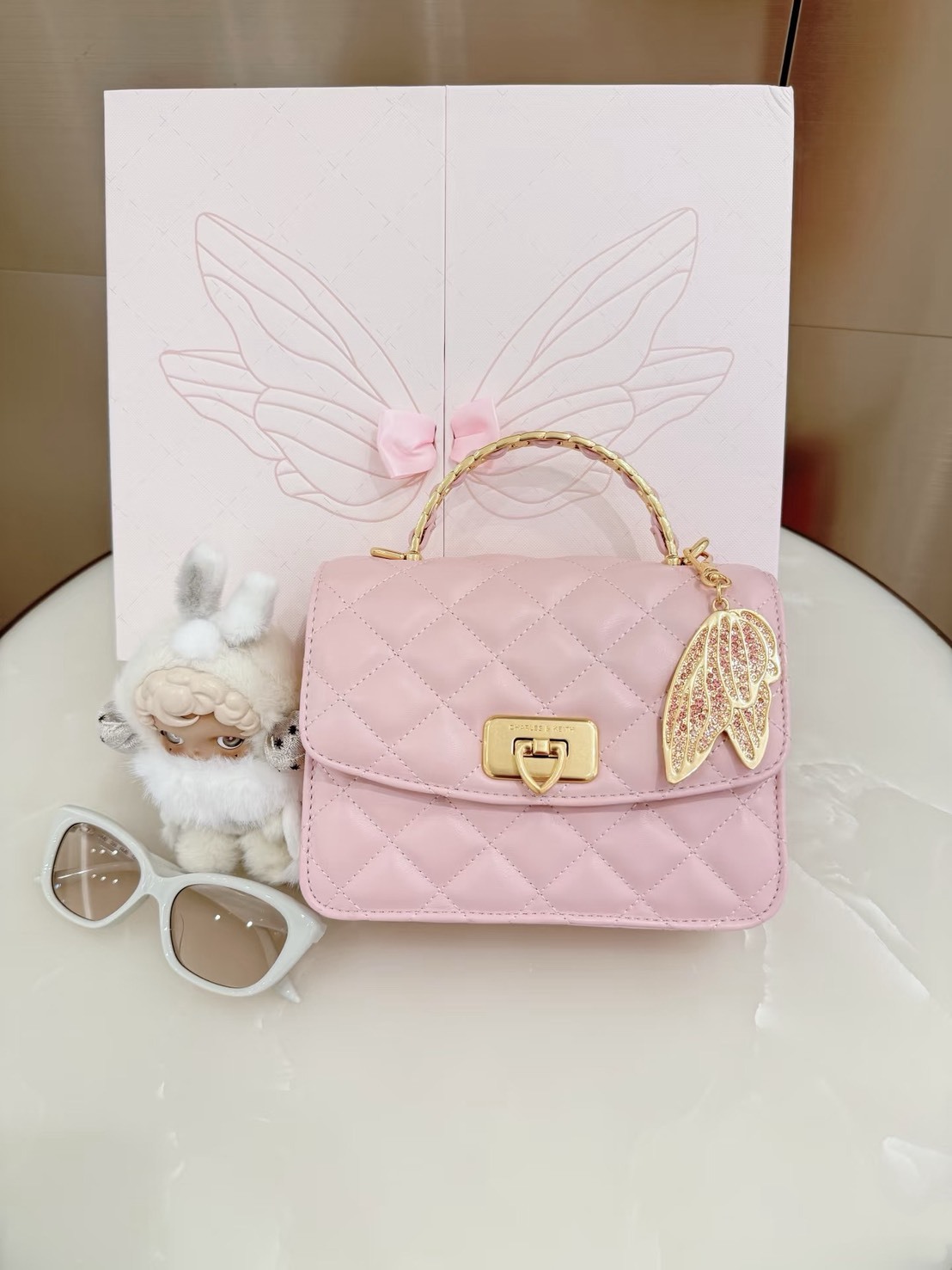 【現貨】 Charles&Keith 2025年七夕限量款 小香風菱格包禮盒組 小CK