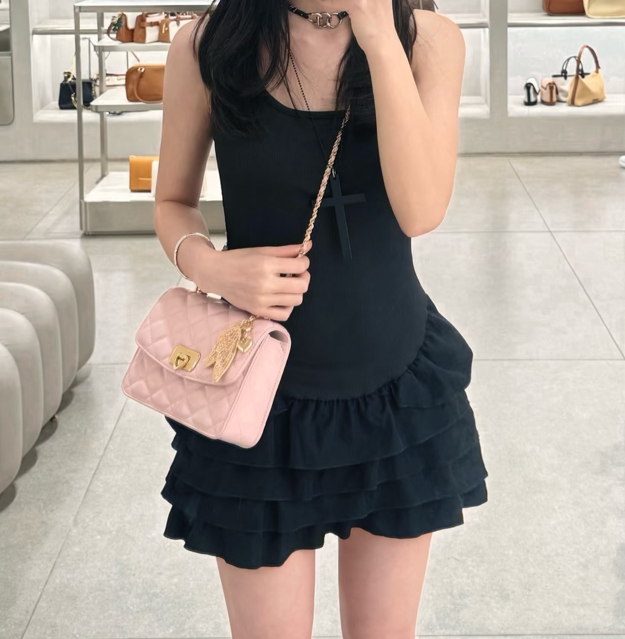 【現貨】 Charles&Keith 2025年七夕限量款 小香風菱格包禮盒組 小CK