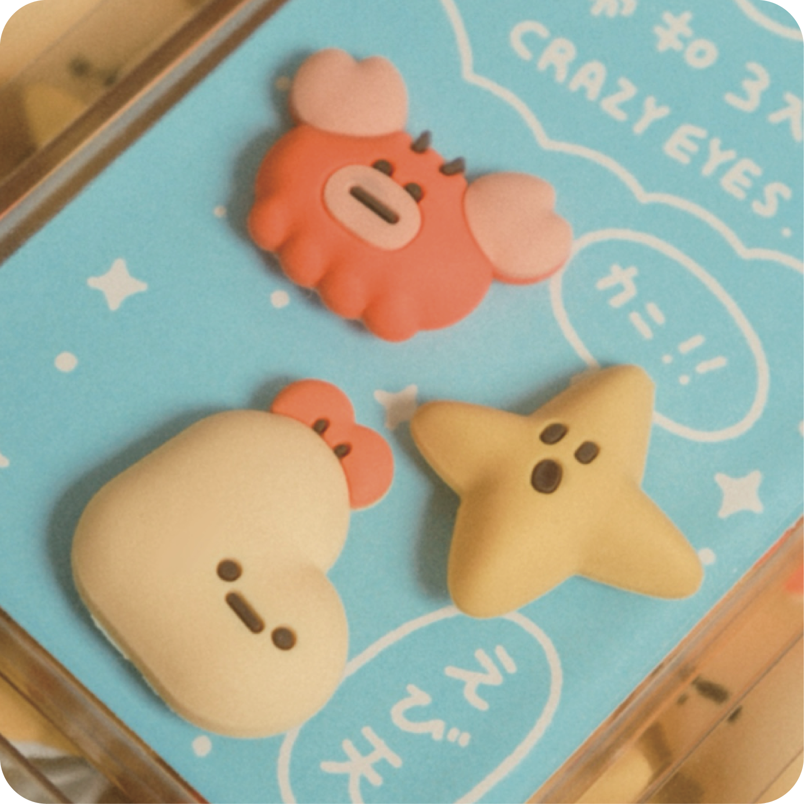 炸蝦矽膠造型鞋帶扣（3入)