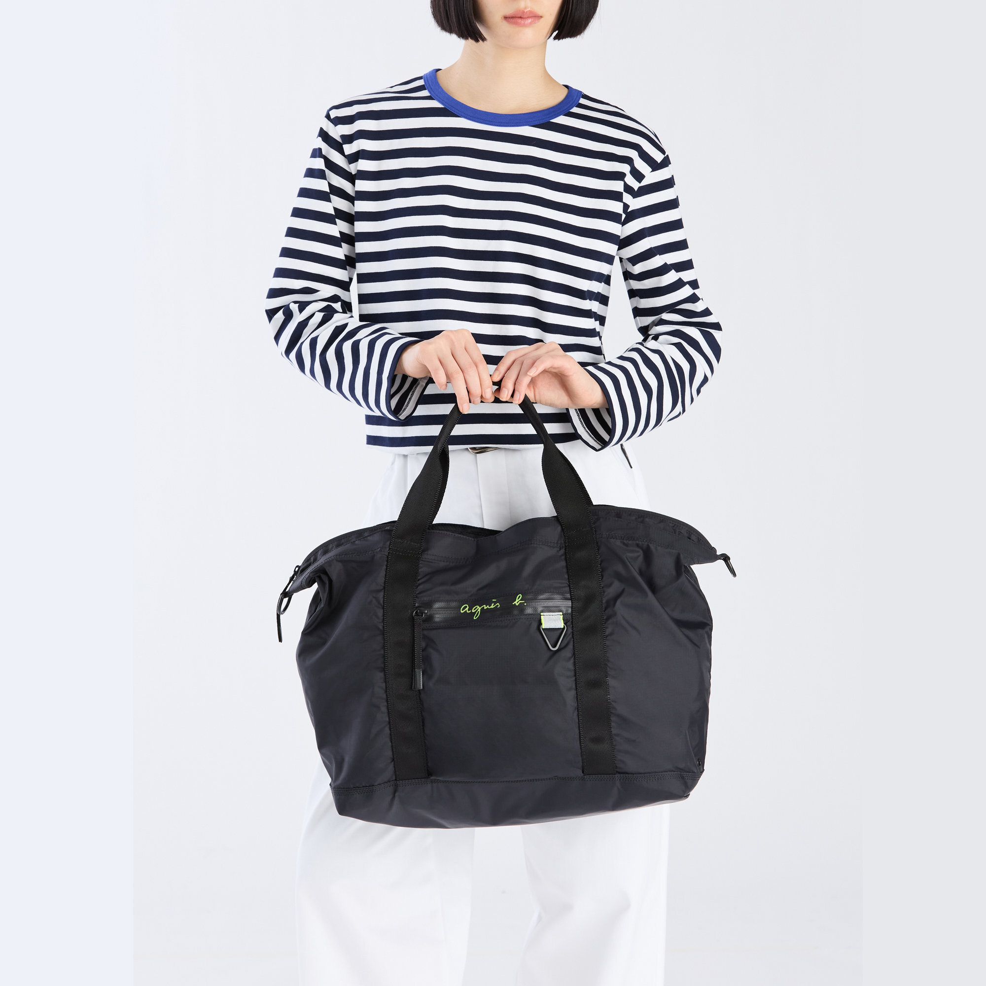 agnès b. 男女通用兩用尼龍手提袋
