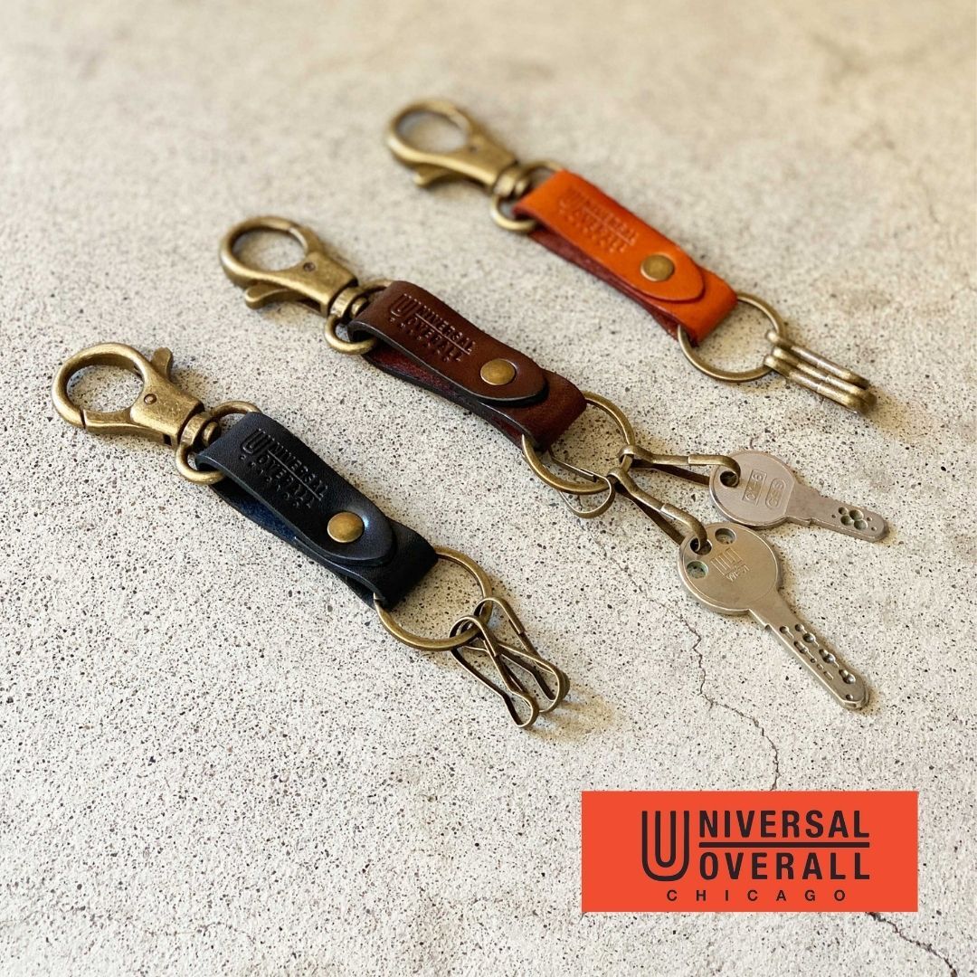 『代購+現貨商品』2025AW UNIVERSAL OVERALL LEATHER KEY HOOK 日本 限定 皮革 鑰匙圈 現貨 UV0881P