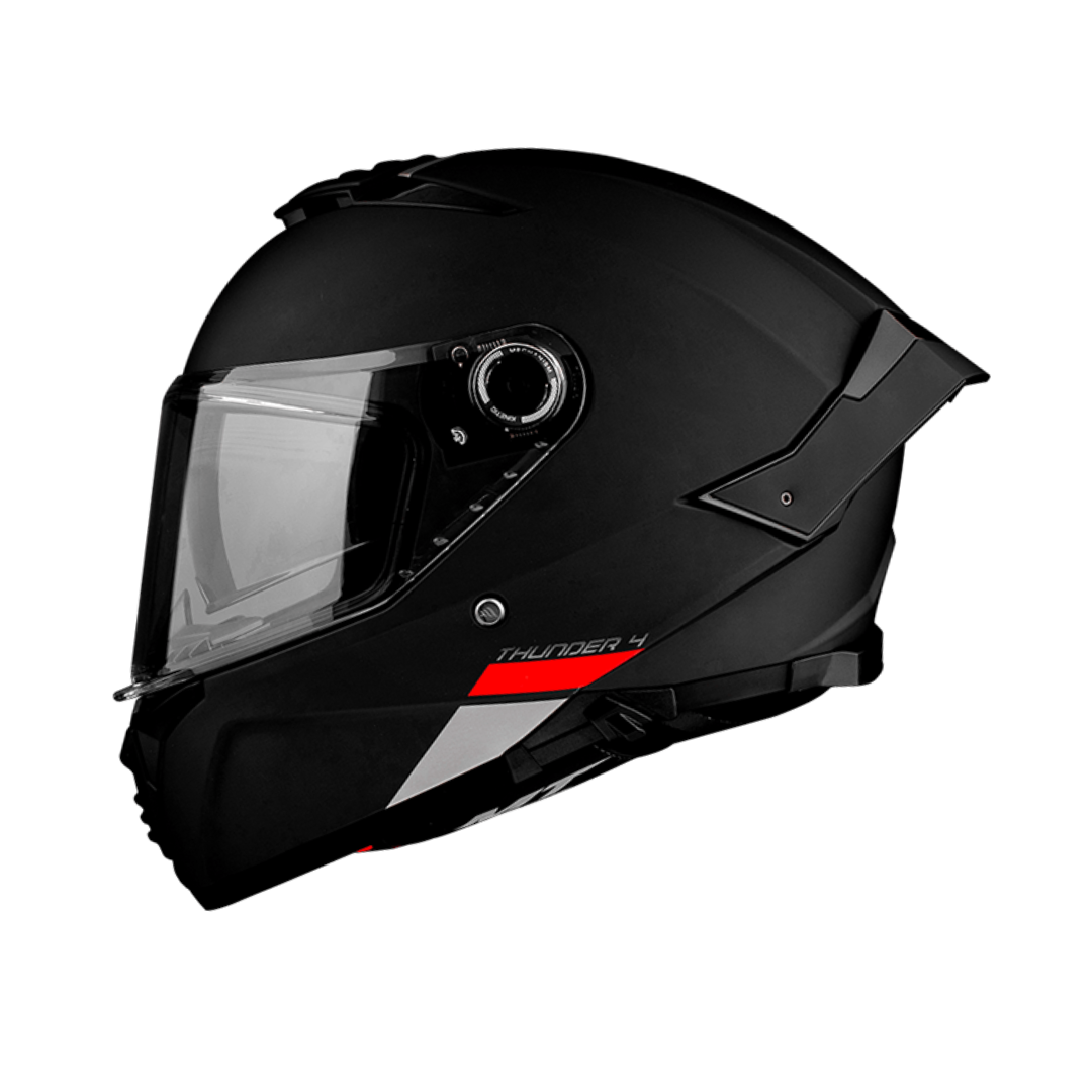 MT HELMETS THUNDER 4 SV SOLID- A1 GLOSS BLACK 亮面
