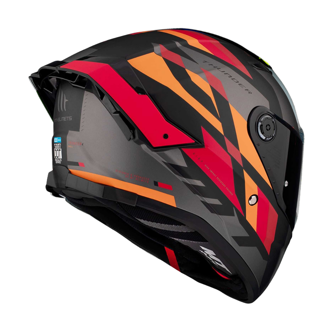 MT HELMETS THUNDER 4 SV ERGO B15 MATT RED 消光面