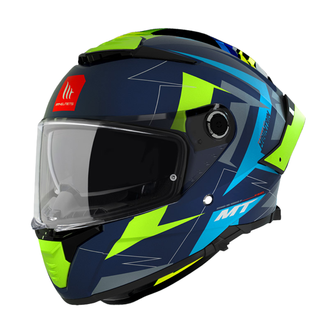 MT HELMETS THUNDER 4 SV MOUNTAIN C7 MATT FLUOR BLUE