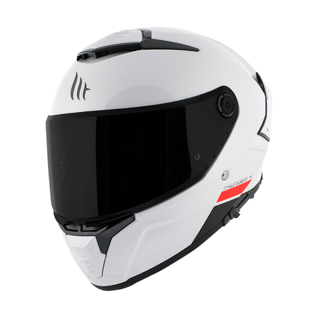 MT HELMETS THUNDER 4 SV SOLID A0 GLOSS WHITE 亮面