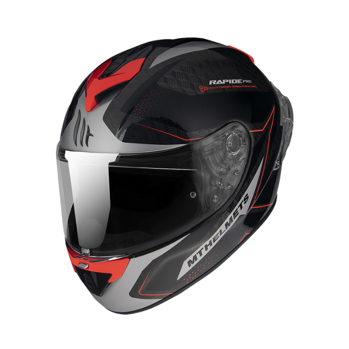 MT HELMETS 最輕量版本碳纖系列 RAPIDE PRO CARBON MASTER B5 GLOSS RED 亮面