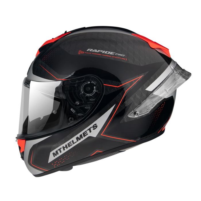 MT HELMETS 最輕量版本碳纖系列 RAPIDE PRO CARBON MASTER B5 GLOSS RED 亮面