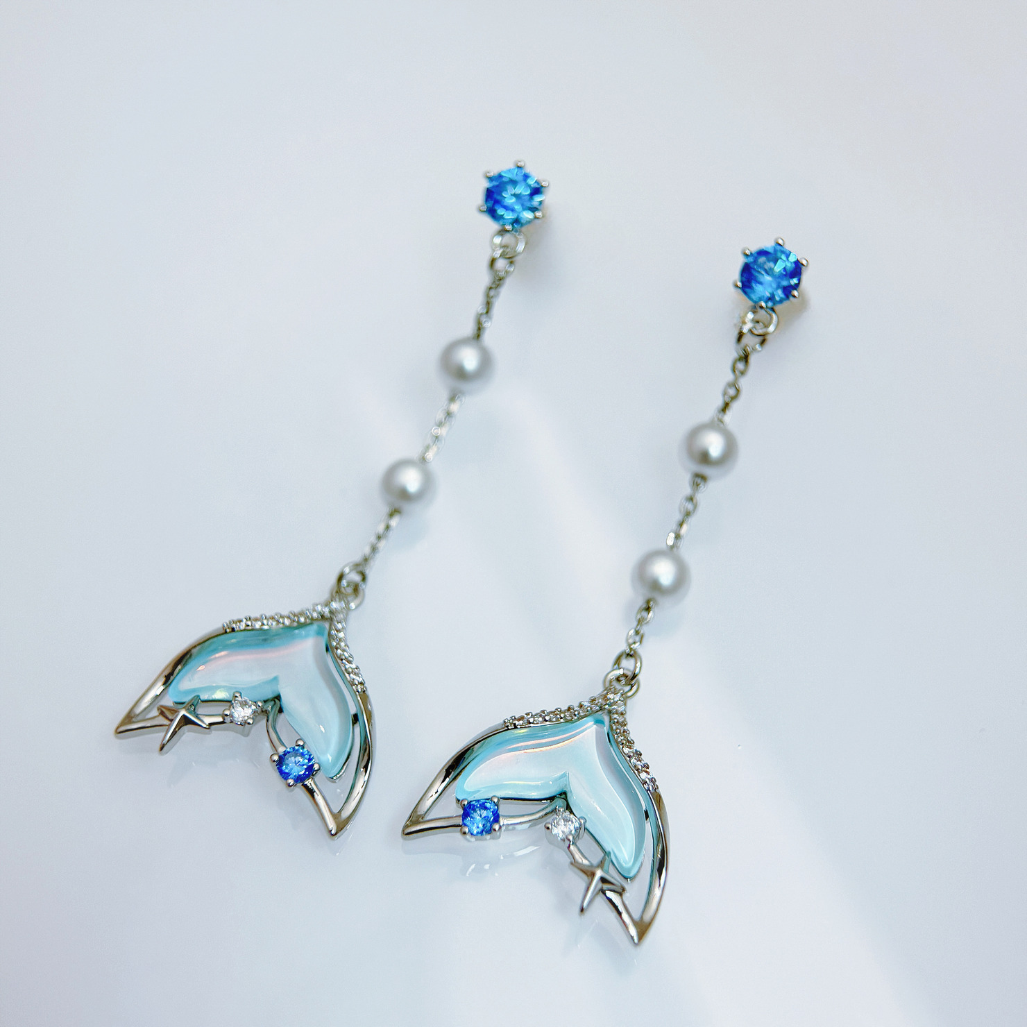 星海人魚尾耳環