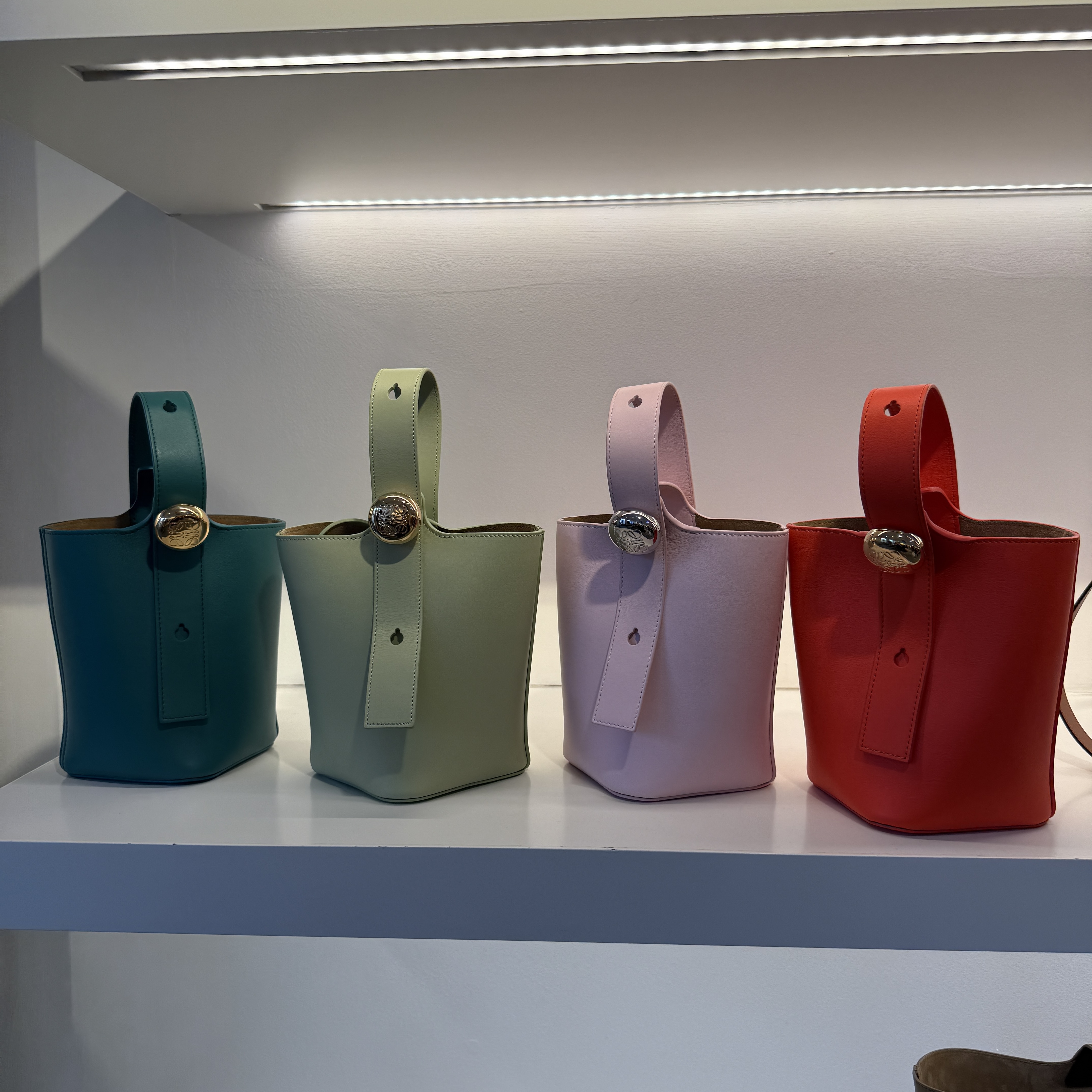 Loewe Pebble Buckle Mini Bucket Bag 4 colors