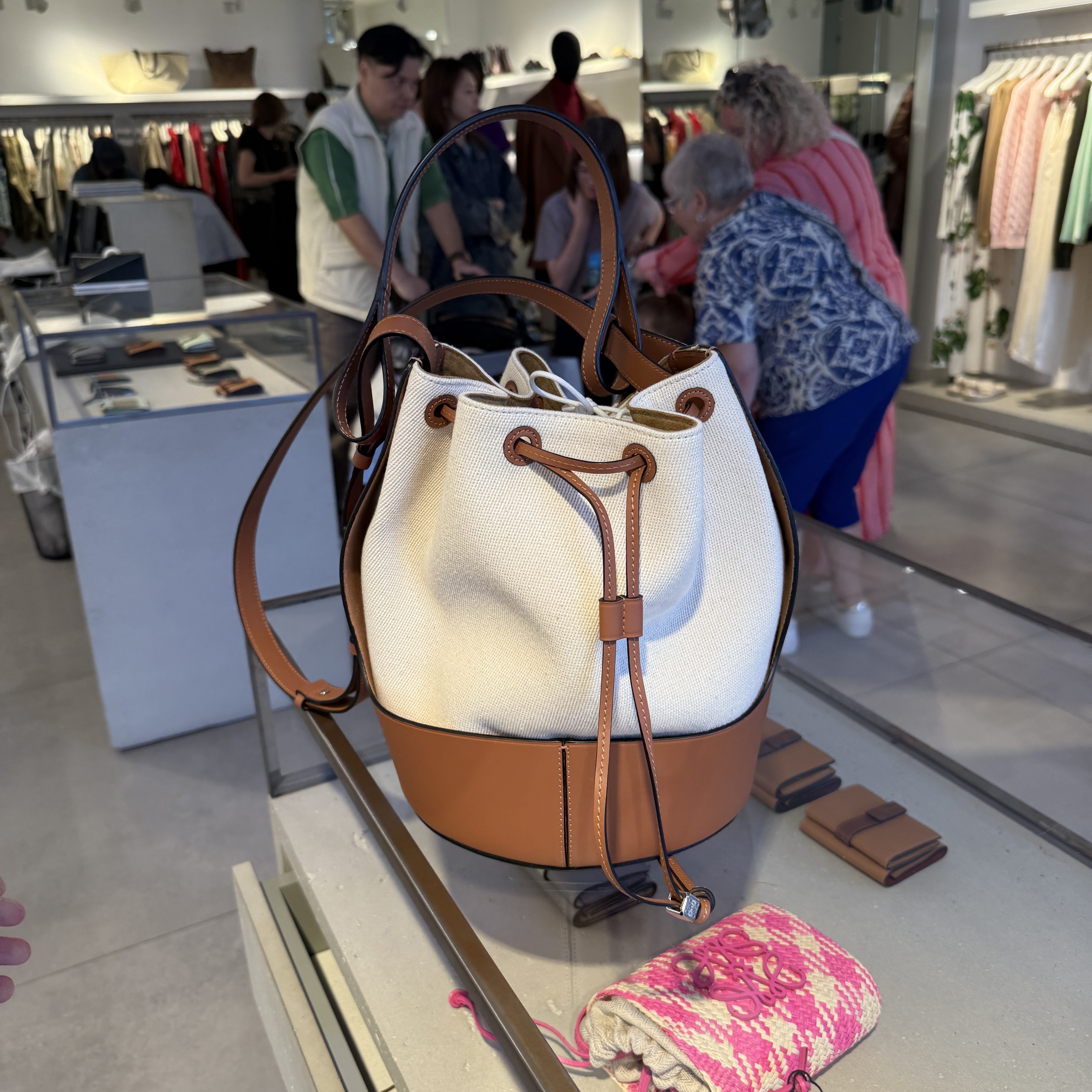 Loewe Ballon Bucket Bag Tan