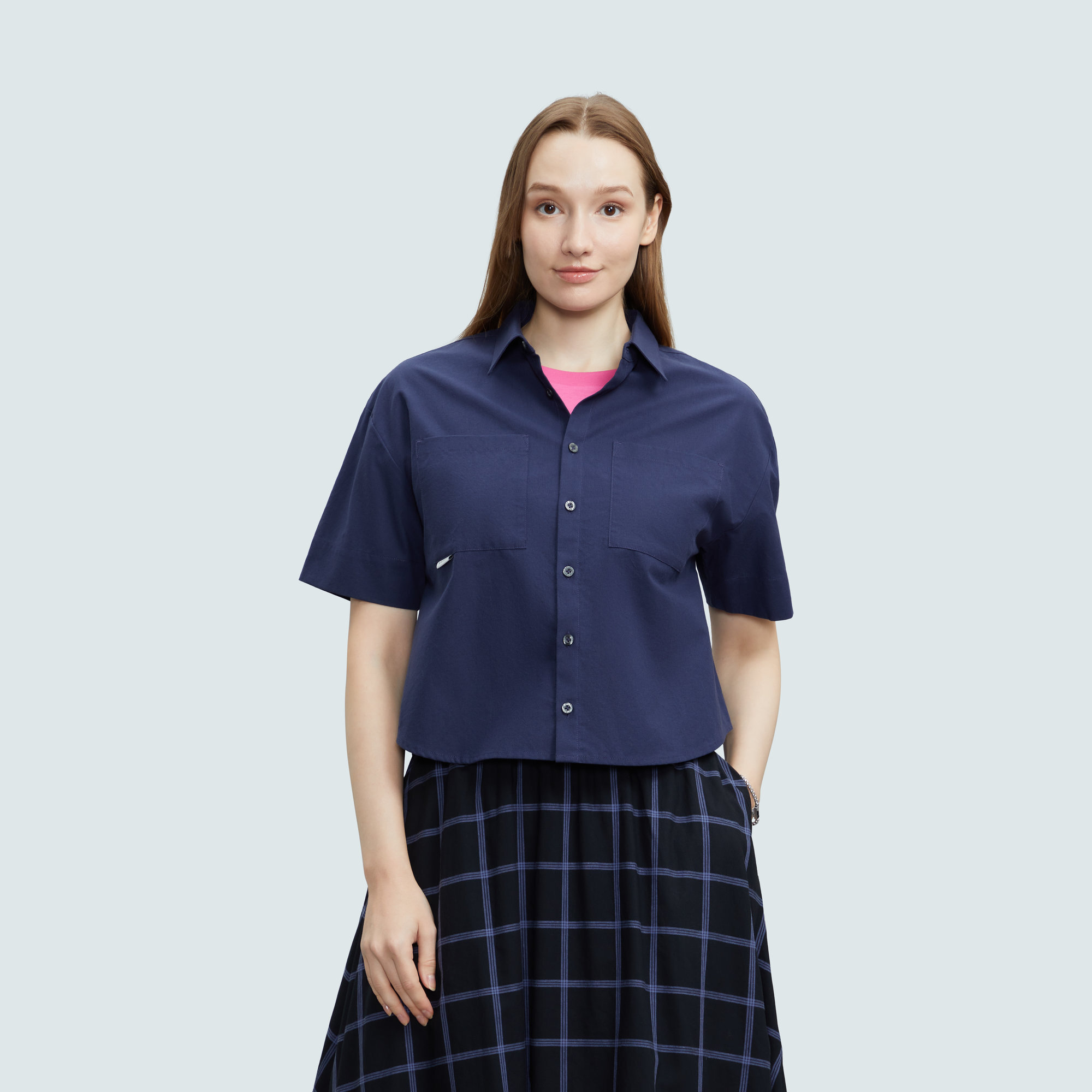 SPORT b. 女裝府綢襯衫