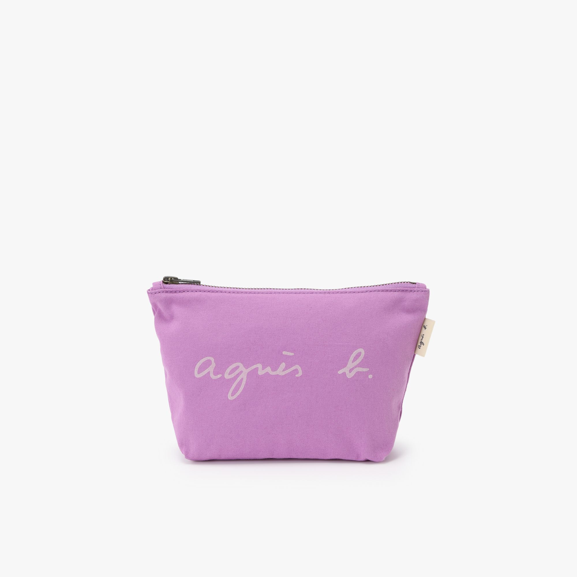 agnès b. 女裝帆布標誌印花收納袋