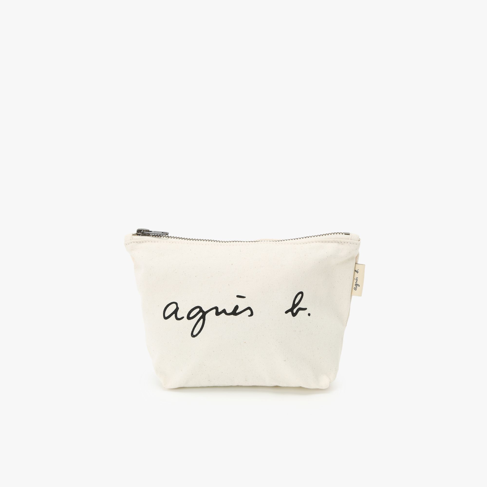 agnès b. 女裝帆布標誌印花收納袋