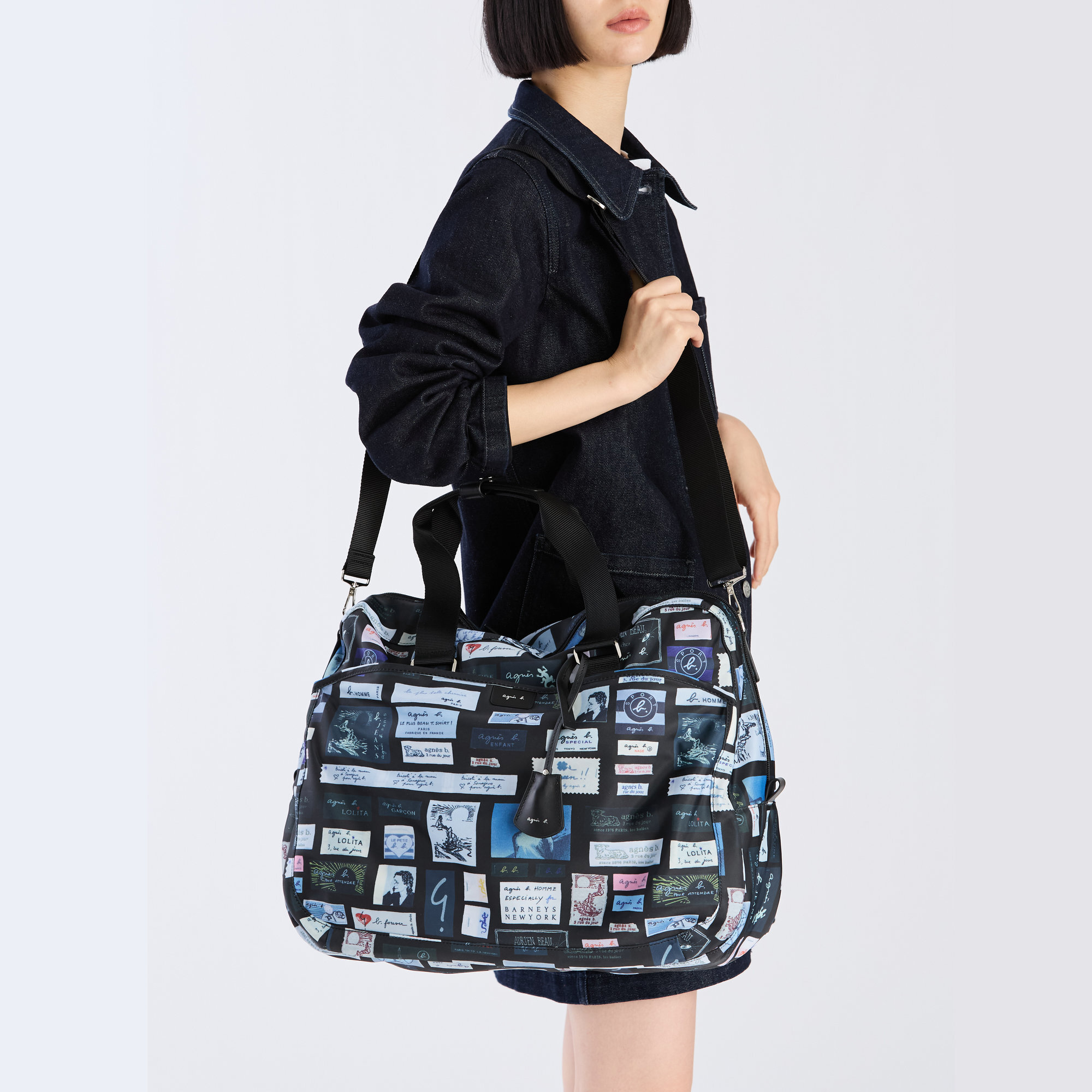 agnès b. 女裝尼龍旅行袋