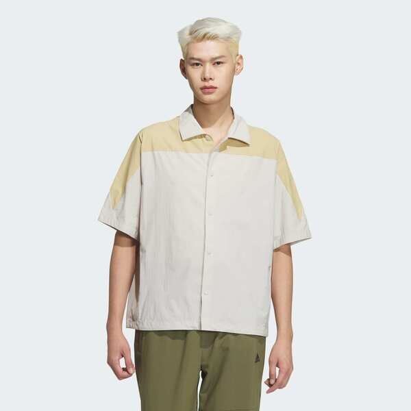 Adidas Th Lw Shirt JZ8405 男 襯衫 短袖 米 亞版