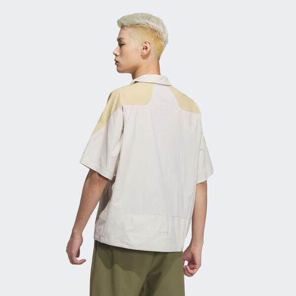 Adidas Th Lw Shirt JZ8405 男 襯衫 短袖 米 亞版