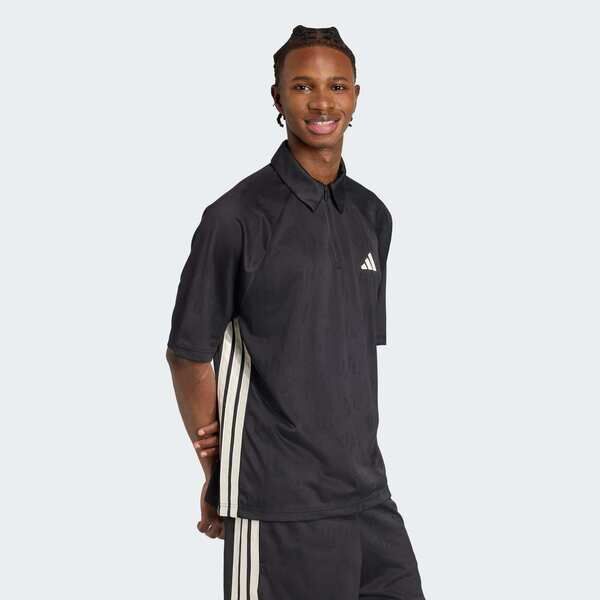 Adidas M Sta Seas Tee JN1831 男 Polo衫 運動上衣 休閒短袖 黑 亞版