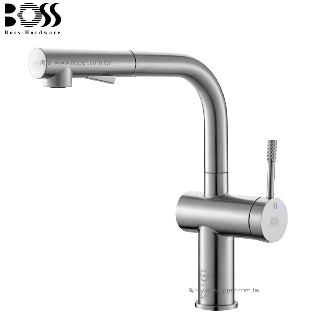 BOSS 不鏽鋼伸縮廚房龍頭 (拉絲) 222012NB