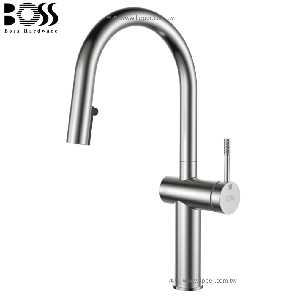 BOSS 不鏽鋼伸縮廚房感應龍頭 222015NB