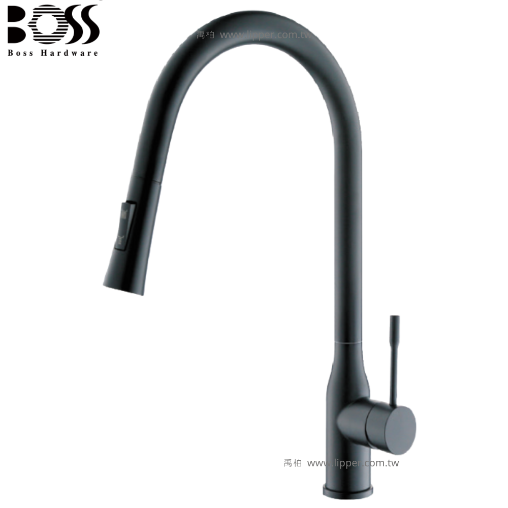 BOSS 伸縮廚房龍頭 (消光黑) 115211MB