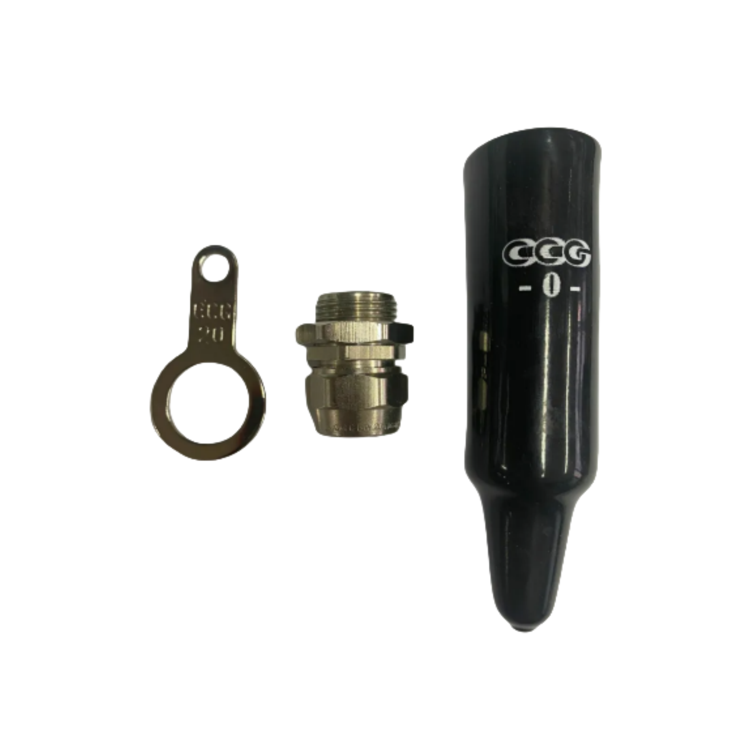 B051  CCG" 地線索頭 配普通黑膠套連水片 BW