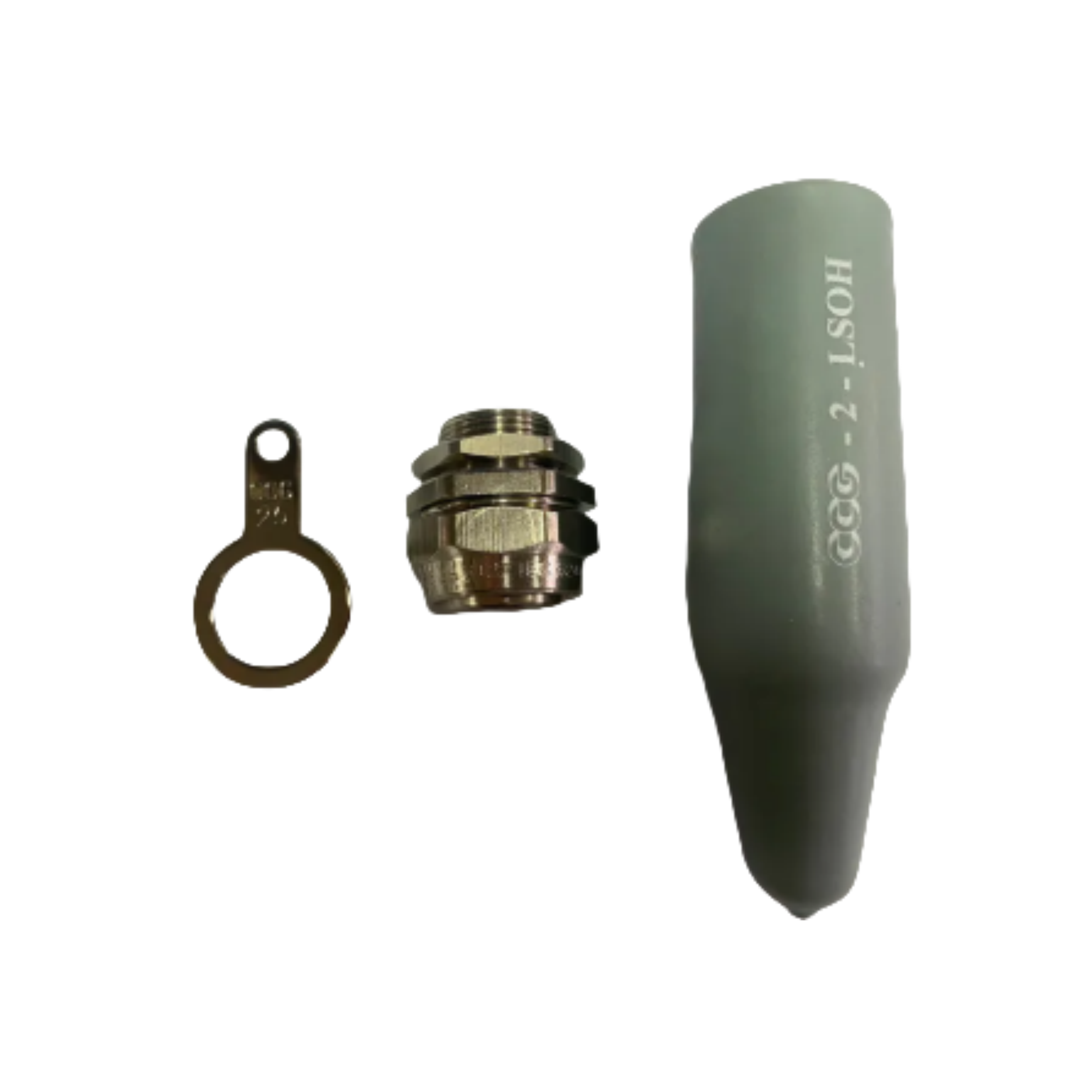 B052  "CCG" BW地線索頭 配灰色低煙無毒套連水片