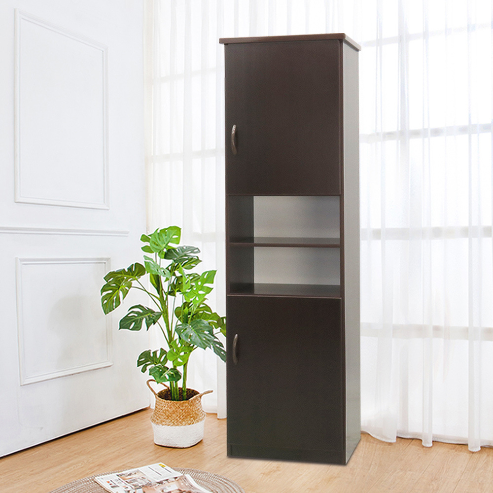 防潮防蛀 防水塑鋼1.5尺二門中開放高鞋櫃(五色可選)