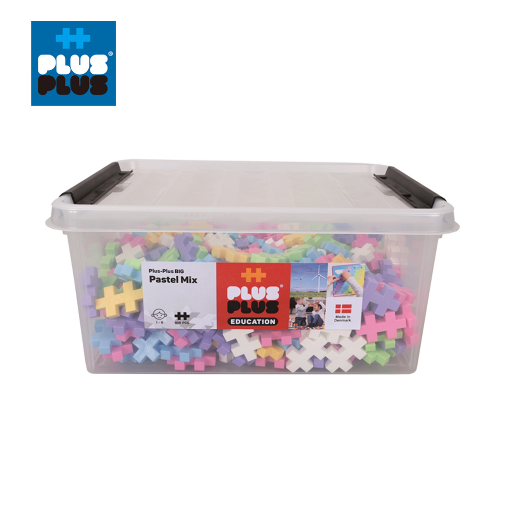 【++Plus-Plus 加加積木】BIG大顆粒-夢幻系列 400片收納箱