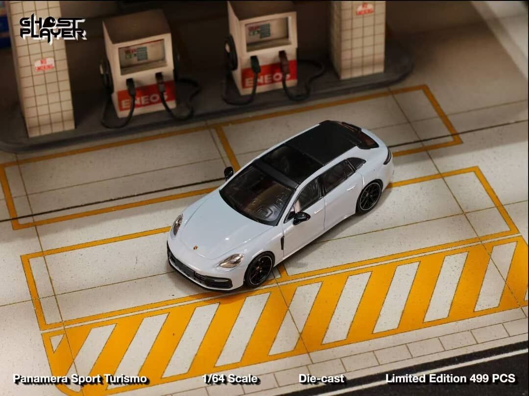 預訂:1/64 Ghost Player Porsche 971 Panamera Sport Turismo Ice Grey Metallic LHD (GPP971IG )