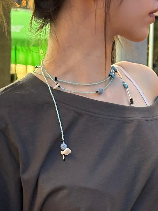 #BA013 藍海百搭長串鏈