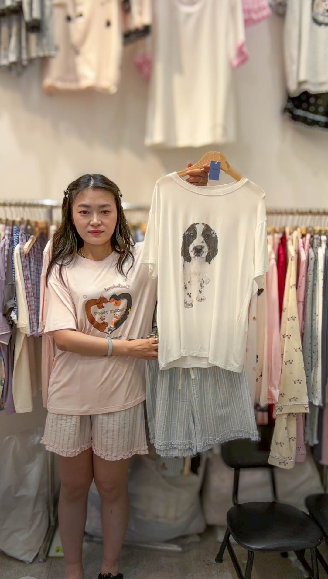 🥰PM_K3237  ▶️卡通圖案睡衣套裝 👉B:110cm L:62cm W:70cm H:cm L:45cm👈