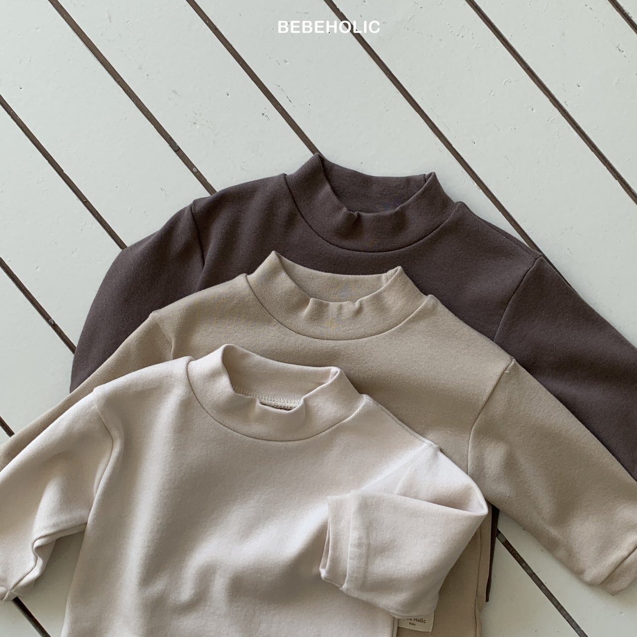 bebe基本款高領上衣