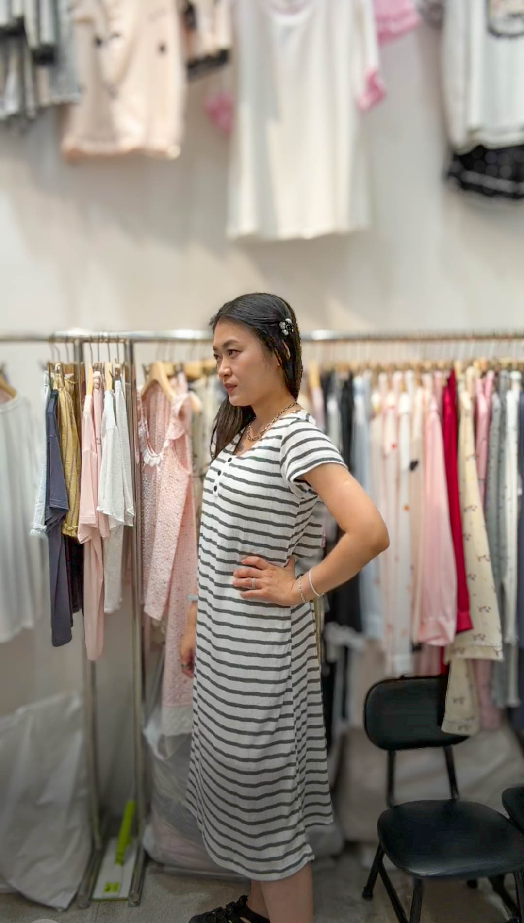 🥰PM_K3242  ▶️條紋長版 👉B:96cm W:cm H:cm L:106cm👈